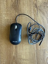 Microsoft Basic Optical Black Mouse V2.0 USB MSK-1113 Tested Works