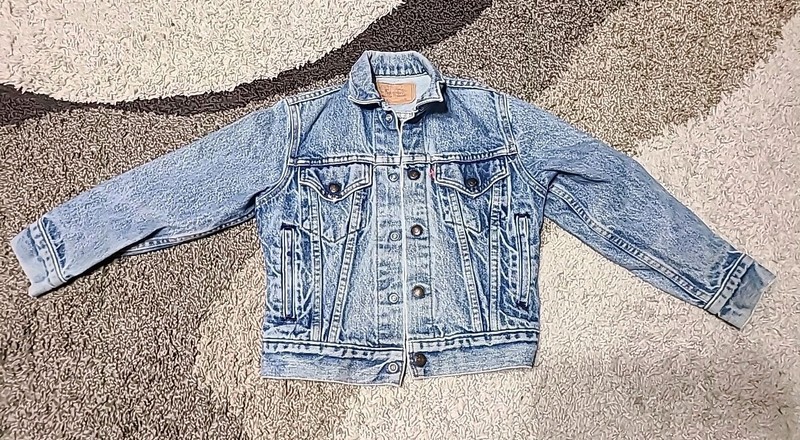 Levi's Denim Kids Trucker Jacket Classic Jean Jacket Light Wash Size 10 Youth Le