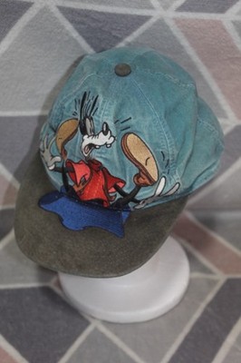 Vintage Daffy Duck Disney Store Baseball Cap Mütze Grün (B32)