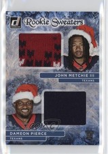 2022 Donruss Rookie Holiday Sweater Dual Dameon Pierce John Metchie III 0s55