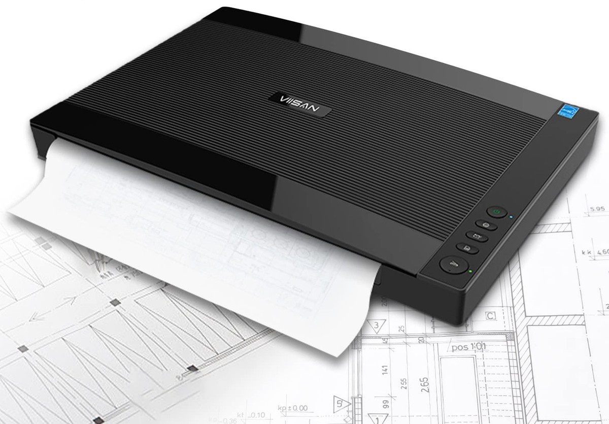 VIISAN VF3240 Large Format Flatbed Scanner, A3 Size, 2400 DPI, CIS