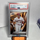 2025 Topps Chrome Black Baseball - MIKE TROUT #5 Orange Refractor #’d 1/25 PSA 9