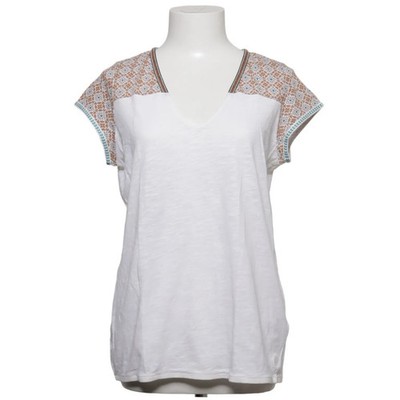 Marc O'Polo, Top, Größe: XS, Weiß/Mehrfarbig, Baumwolle, Medaillon, Damen #W3Q