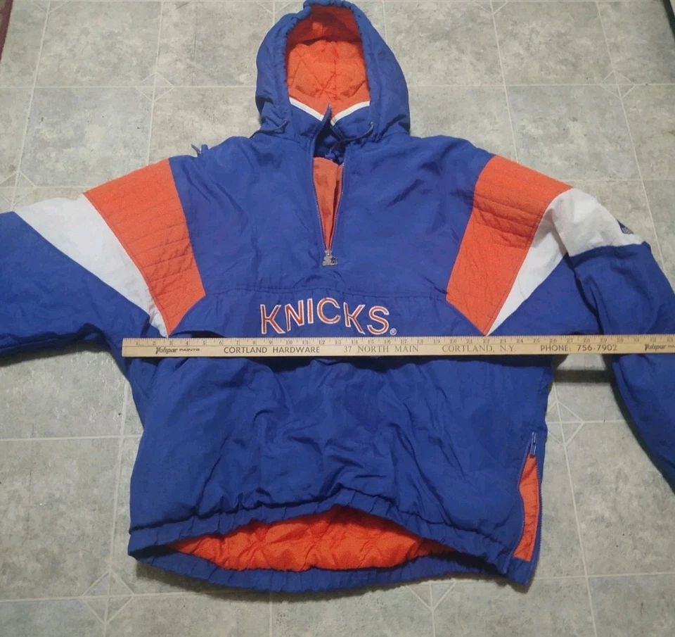 New York NY Knicks Starter Men's Jacket XL Vintage 80s/90s NBA Pullover - Image 3 of 4