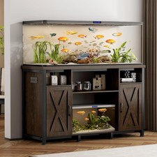 55-90 Gallon Aquarium Stand with Cabinet  Charging Station Fish Tank Table