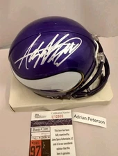 Adrian Peterson Signed Minnesota Vikings Mini Helmet – JSA COA Autograph