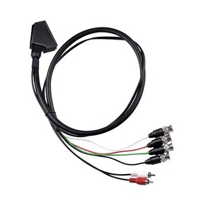 Female RGB Euro SCART to 4 RGB BNC & 2 RCA Adapter Cable For Neo Geo CD Console