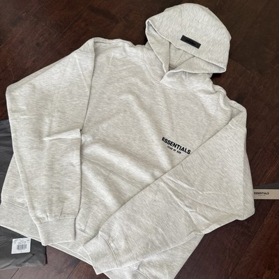 NEW Fear of God Essentials Hoodie Light Oatmeal Size Large - 100% AUTHENTIC  