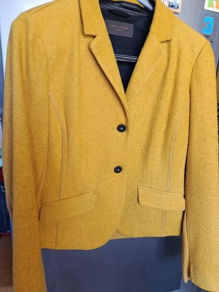 Women Oliver Blazer Yellow Wool 40