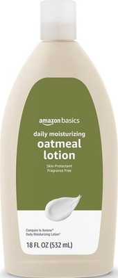 Amazon Basics Daily Moisturizing Oatmeal Body Lotion, Fragrance Free, Non-Greasy