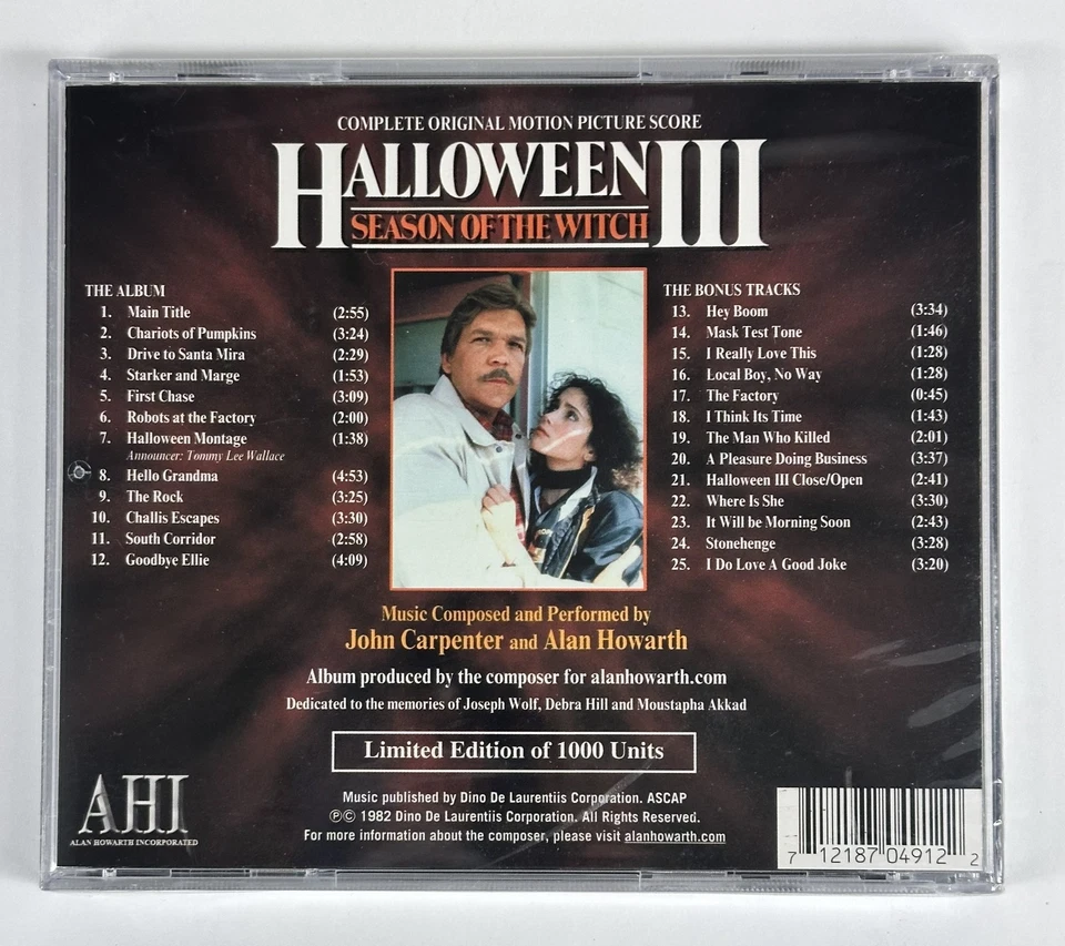 Halloween III Season Of The Witch Movie Limited Edition Soundtrack CD New Sealed - Image 2 of 3