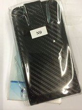 Nokia N9-00 Fitted Leather Flip Wallet Case in Black ALC4516 Brand New package