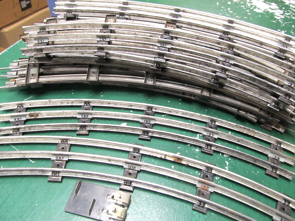 Marx 812C 034 Curved & 1801 11 1/4" Straight Track Five Ties HTF eBay