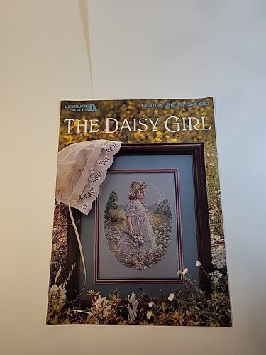LEISURE ARTS "The Daisy Girl" Cross Stitch Pattern Leaflet #2616