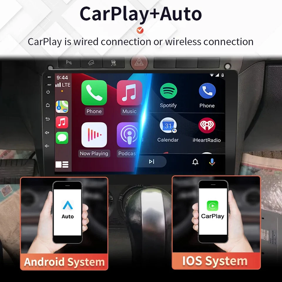 1din Rotatable Detachable Android Car Radio MP3 Multimedia Player Carplay lot - Image 2 of 4