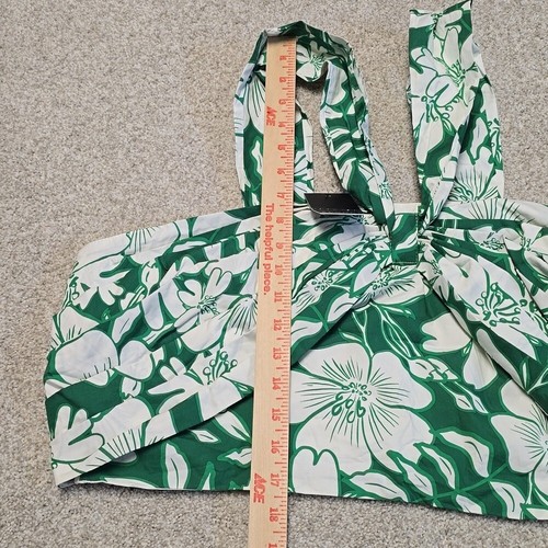Eloquii Womens Hibiscus Kelly Green Floral Crop Top with Maxi Skirt Sz 20 NWT - Picture 7 of 10