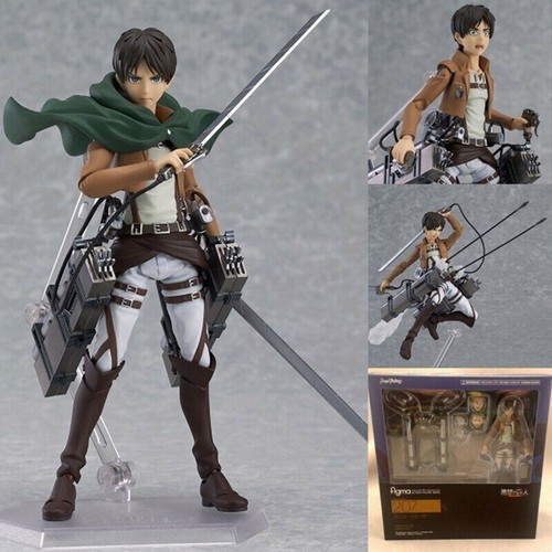 Anime Attack on Titan Figma 207 Eren yeager Action Figure Model with