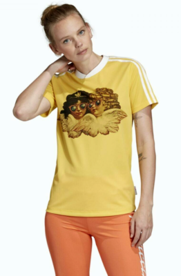 adidas x FIORUCCI  半袖Tシャツ クラシック エンジェル Adidas X Fiorucci 'Angels' Women's Graphic T-shirt FL4139 Loose