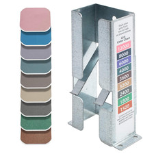 2 Inch by 2Inch Micro-Mesh Soft Touch Sanding Pads W/ Galvanized Steel Dispenser