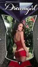 NEW Dreamgirl RED Keyhole Sexy Dress Bedroom Dress Womens sexy Costume Dress