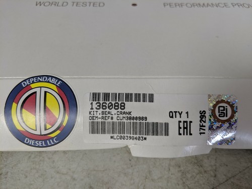 Wet Clutch Rear Crank Seal Kit for Cummins L10. PAI# 136088 Ref# 3800969 3821389 - Picture 2 of 8