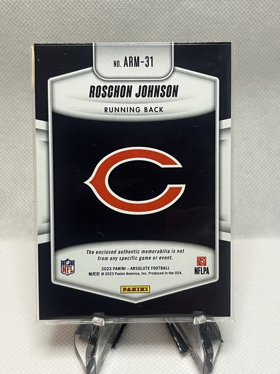 2023 Panini Absolute Roschon Johnson RC Rookie Patch #ARM-31