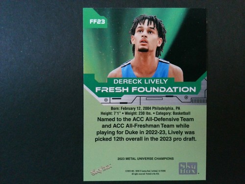 Base fresca Metal Universe Champions 2023 Aqua paralelo u-pick - Imagen 26 de 52