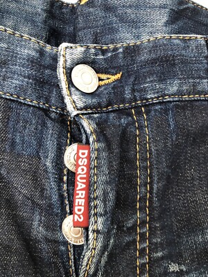 Dsquared2 Blue Distressed Denim Shorts - Made In Italy | eBay