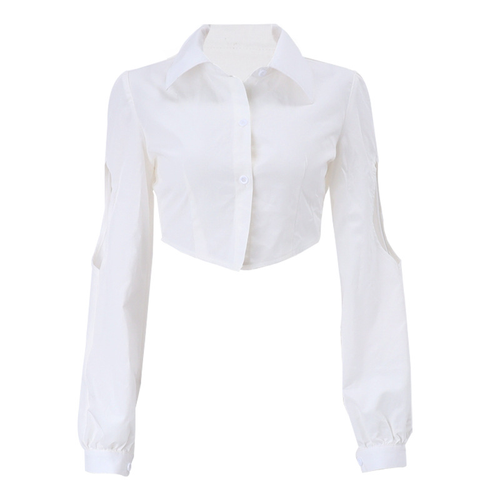 Cardigan donna moda tendenza casual con bavero cavo manica lunga maglietta top - Foto 6 di 11