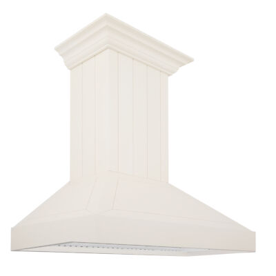 NEW 36'' ZLINE DESIGNER COTTAGE WHITE WOOD FINISH WALL RANGE HOOD KPTT-36