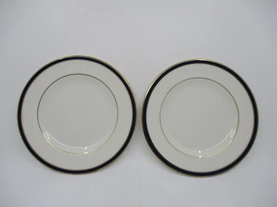 ROYAL DOULTON OXFORD BLUE 2 - BREAD & BUTTER PLATES - 6 5/8 "1105F