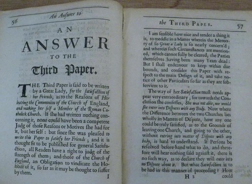 ANSWER TO SOME PAPERS Catholic Church Authority 1686 Ed. Stillingfleet PAMPHLET - Picture 8 of 12