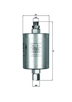 Mahle Original KL21 Kraftstofffilter FüR Porsche