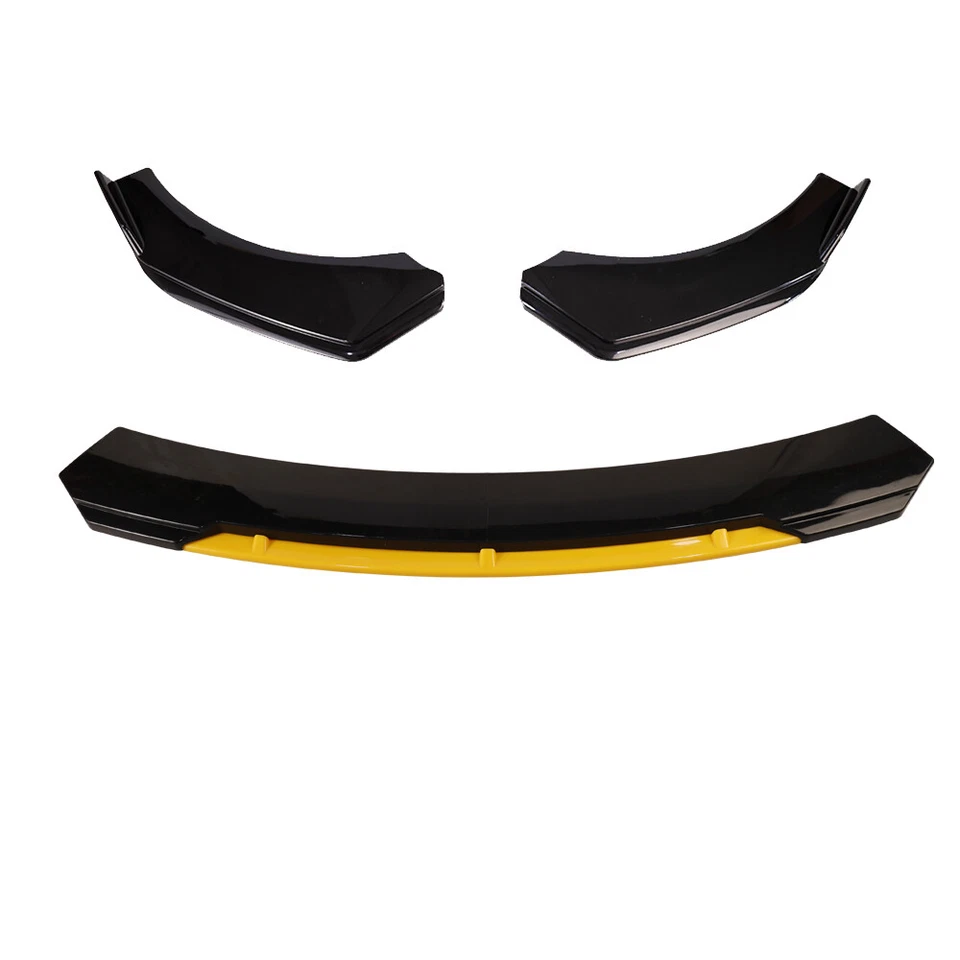 Front Bumper Lip Side Skirt Rear Bumper Lip Strut Rods For Volvo Black Yellow Foto 4 de 4