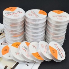 0.5/0.6/0.7/0.8/1mm Transparent Elastic Rope Round Crystal Line Rubber Cord