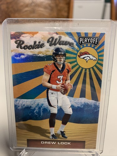 2019 Panini Playoff DREW LOCK RC ROOKIE WAVE INSERT CARD MISSOURI #4 BRONCOS