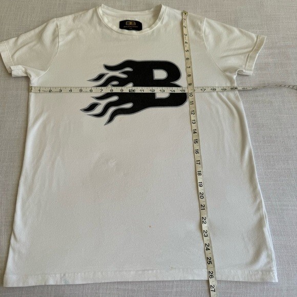 Balenciaga B Flame Logo T-Shirt Unisex Size M | eBay