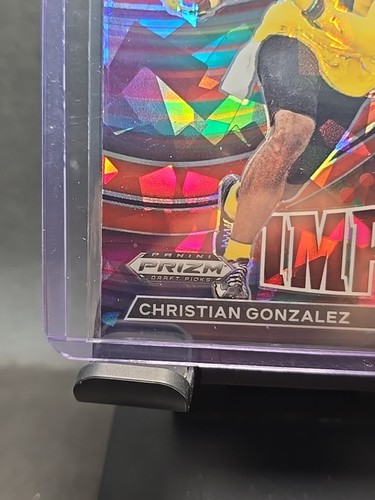 Selecciones de draft Panini Prizm 2023 #II-25 Christian Gonzalez impacto instantáneo hielo rojo - Imagen 5 de 6