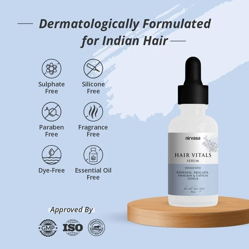 Hair Recrewth Serum Natural DHT Blocker for Control and Growth of ...