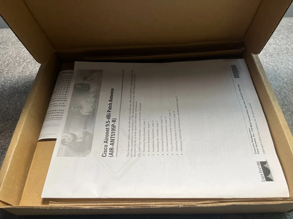 BRAND NEW Cisco AIR-ANT5195P-R 9.5dBi Diversity Patch Antenna - Image 2 of 3