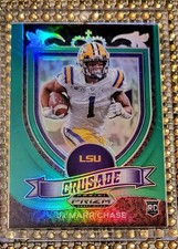 2021 PANINI PRIZM DRAFT  JAMARR CHASE RC #162 CRUSADE GREEN LSU BENGALS MINT‼️ 