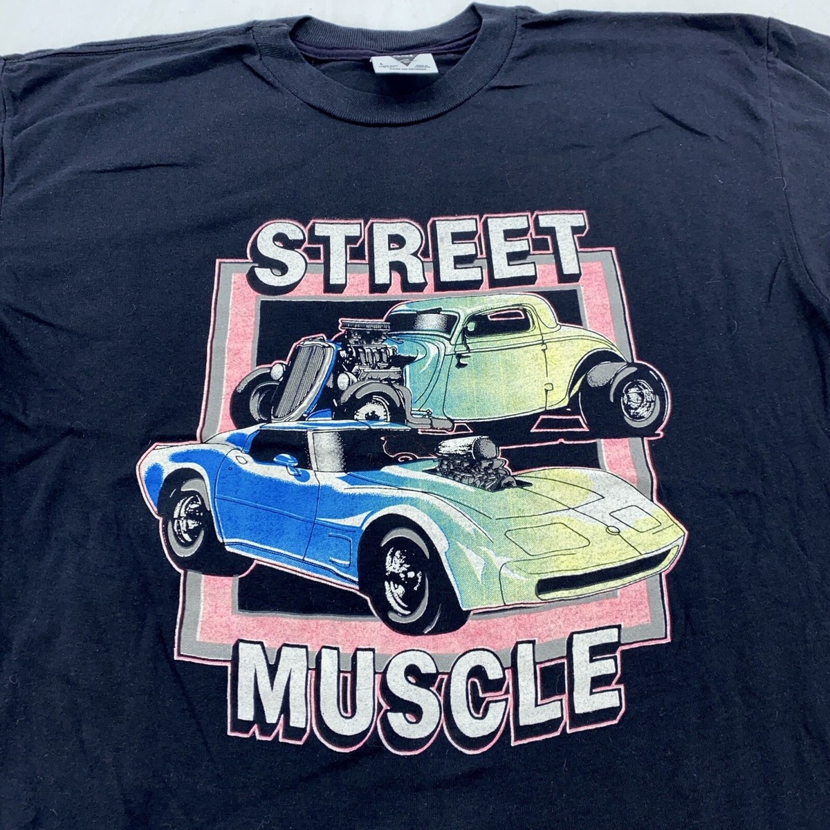 vintage 90s STREET MUSCLE CAR HOT ROD T-Shirt MEDIUM/LARGE soft | eBay