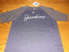 NEW YORK YANKEES MLB MAJESTIC YOUTH SHORT SLEEVE SHIRT X-LARGE