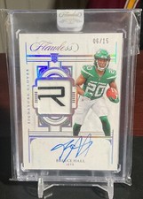 2022 Flawless Football Breece Hall Rookie Patch Auto 06/15 🔥