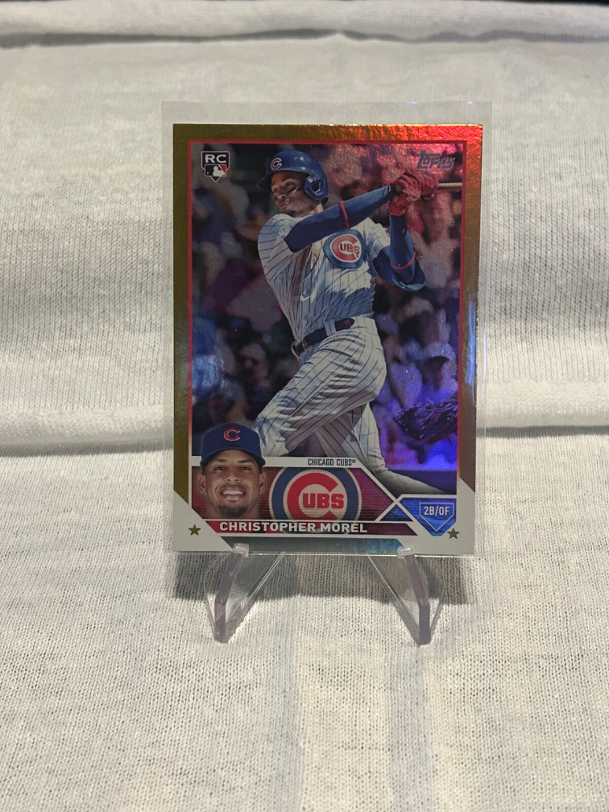 2023 Topps #308 Christopher Morel Gold Foil 13a