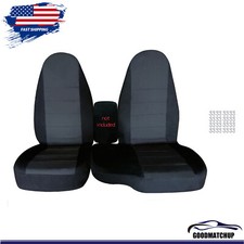 Truck Seat Covers Cotton Blk-charcoal Fits For 98- 03 Ford Ranger 6040 Highback