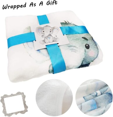 40x47 Inch Baby Milestone Blanket - Flannel Fleece, Flower Theme, Photo Prop & Shower Gift