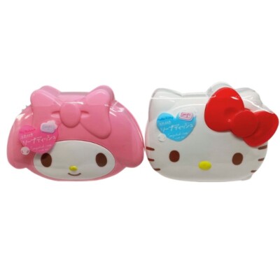 My Melody or Hello Kitty Sanrio Soap Dish with Lid Bathroom Cute Kawaii Gift new