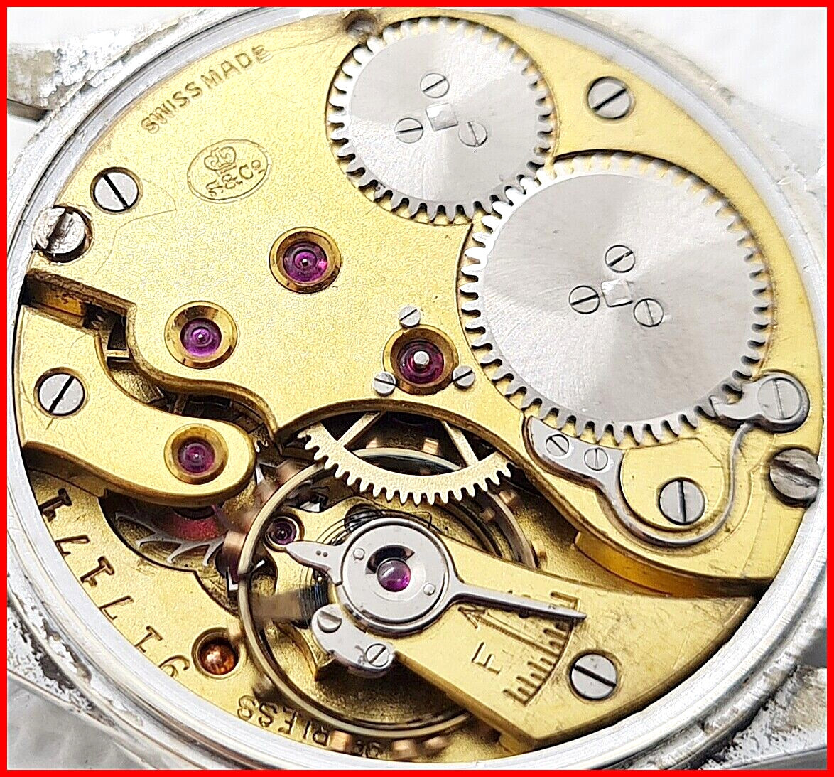 Early Antique IWC Schaffhausen 64T Manual Wind German Silver