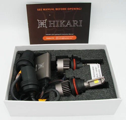 Hikari 9004/HB1 LED Light Bulbs Dual Beam 65W 30000LM 6000K Cool White